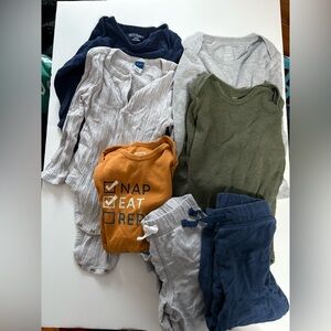 24m bundle bodysuits onesie and 2 pants jumping bean Sale